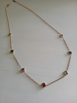 Collana oro multicolor