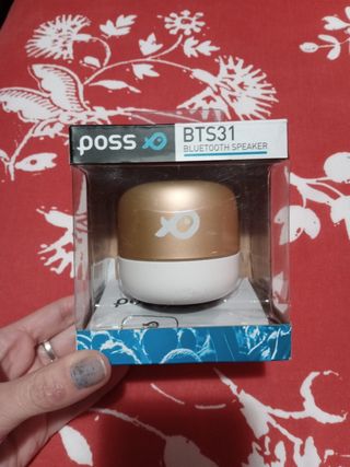 Altavoz Bluetooth Poss BTS31 dorado