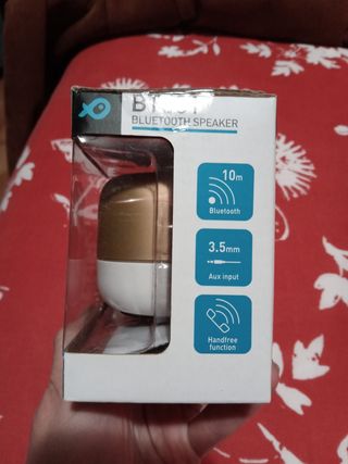 Altavoz Bluetooth Poss BTS31 dorado