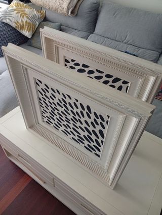 2 Marcos blancos para cuadros