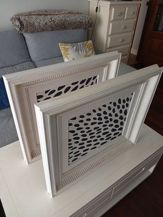 2 Marcos blancos para cuadros