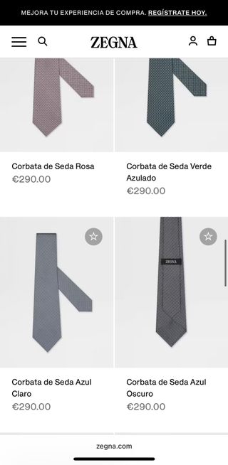 Corbata de seda de Ermenegildo Zegna
