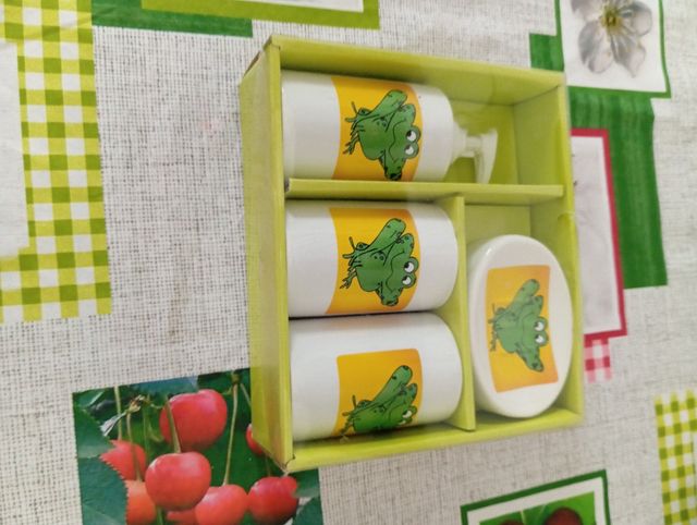 Set baño rana niño - nuevo