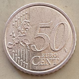 Moneda 50 céntimos Italia 2023