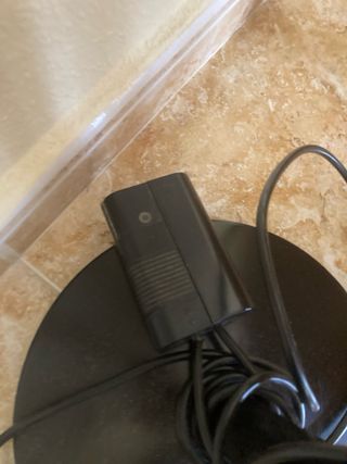 Lámpara pie negra metalica