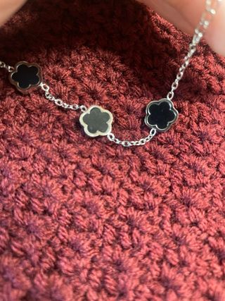 Pulsera Flores Negras 