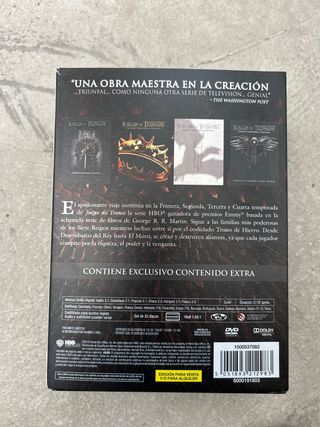 Juego de Tronos (DVD) - Temporadas 1-4