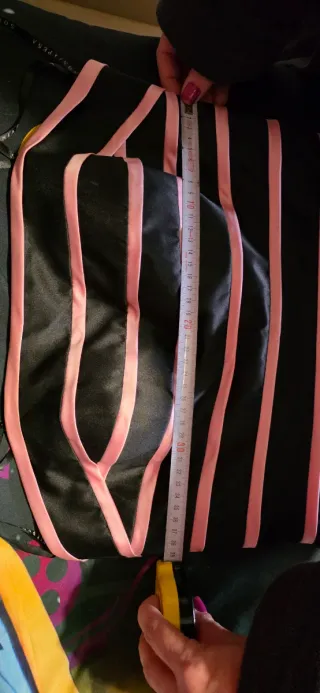 Vestido negro y rosa fiesta talla 40, un solo uso