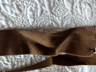Corbata marrón de ante