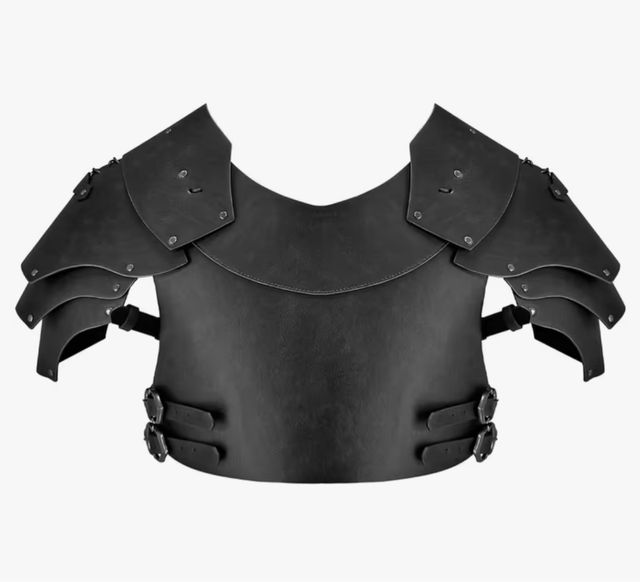 Armatura nera spallacci–HiiFeuer -Viking/medievale