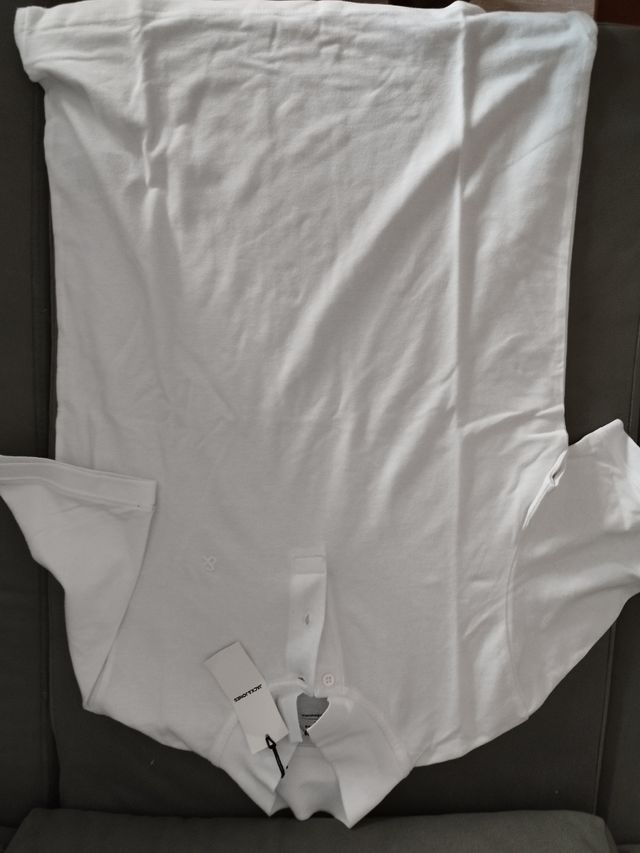 Polo Jack & Jones blanco talla S. Precioso