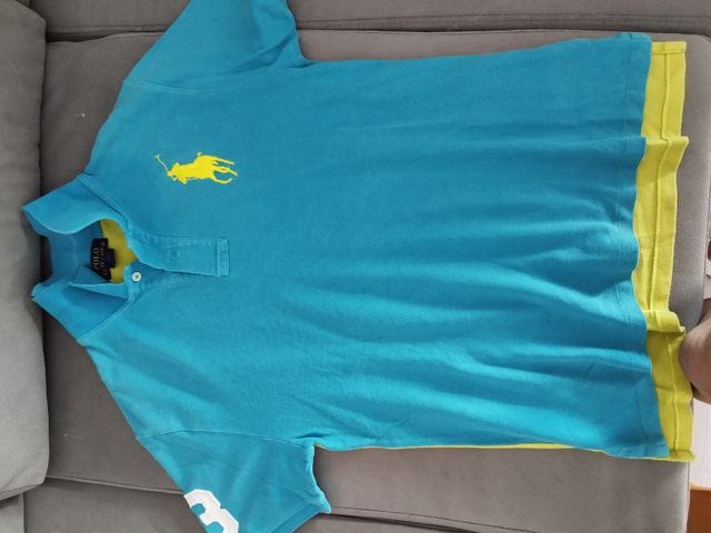 Polo Ralph Lauren azul-amarillo Polo Tommy Hilfige
