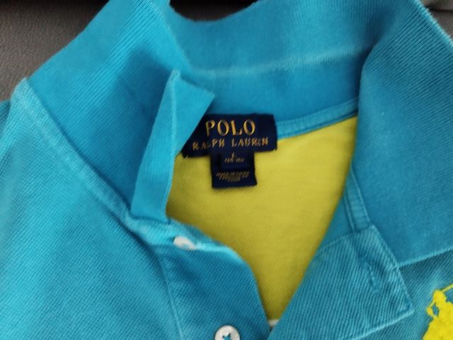 Polo Ralph Lauren azul-amarillo Polo Tommy Hilfige