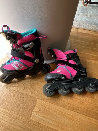 Patines K2 niña, talla ajustable 32-37