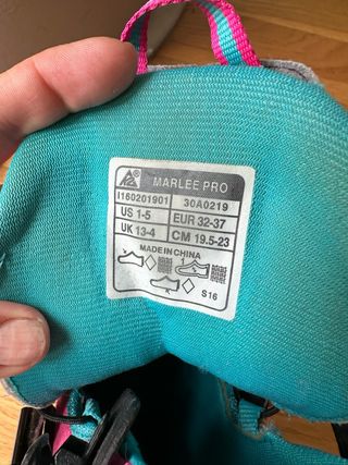 Patines K2 niña, talla ajustable 32-37