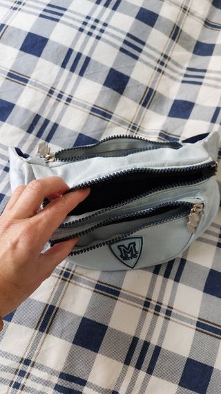 Riñonera Mito azul - 3 Cremalleras