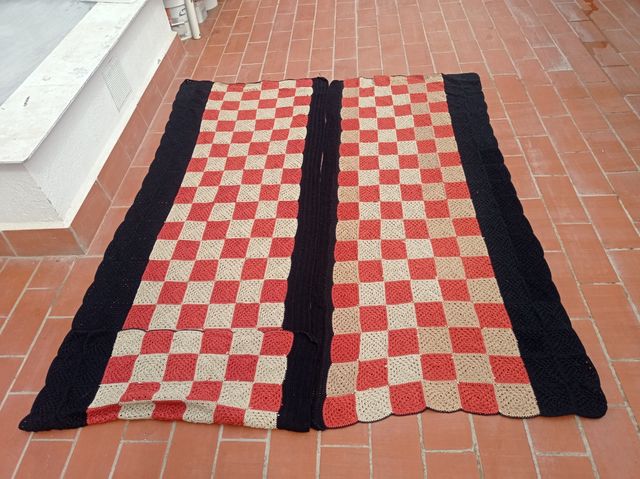 DOS EN UNO!! COLCHAS DE MACRAME HECHAS A MANO