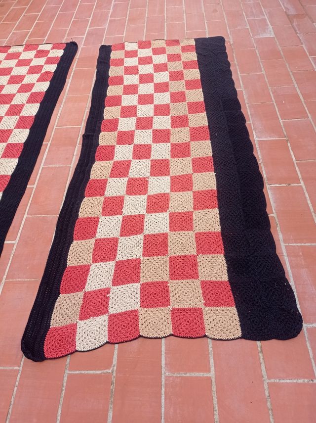 DOS EN UNO!! COLCHAS DE MACRAME HECHAS A MANO