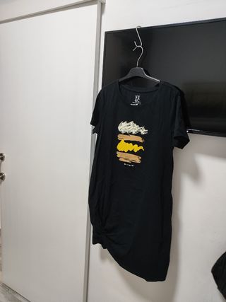 Vestido premamá NY - Negro/Amarillo