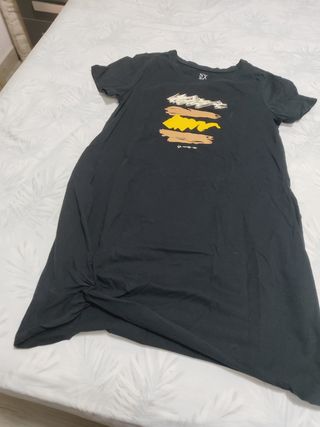 Vestido premamá NY - Negro/Amarillo