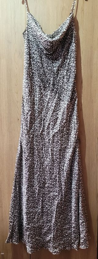 Vestido largo estampado