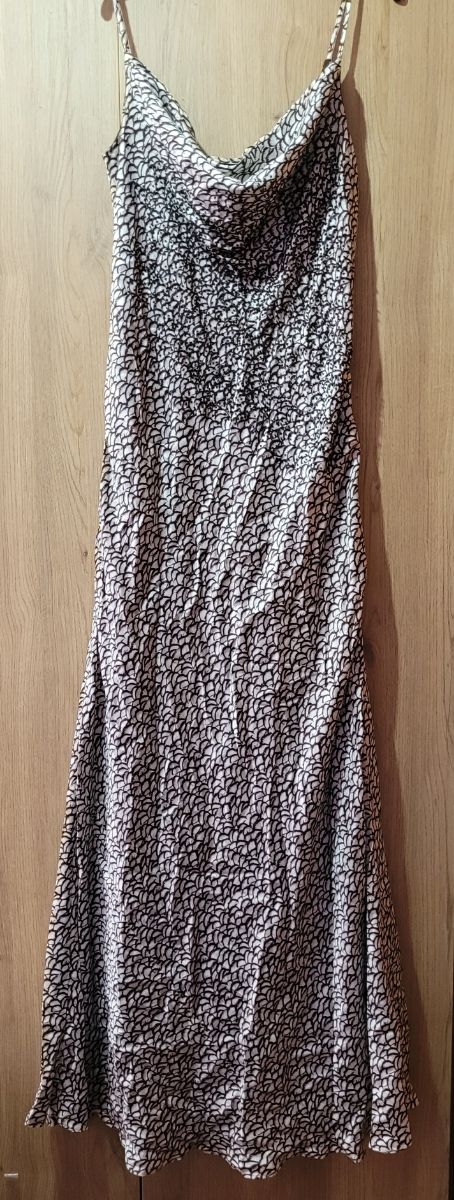 Vestido largo estampado