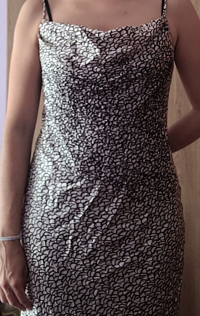 Vestido largo estampado