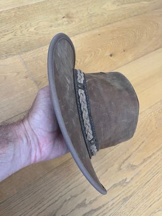 Sombrero Barmah Piel Marrón