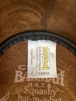 Sombrero Barmah Piel Marrón