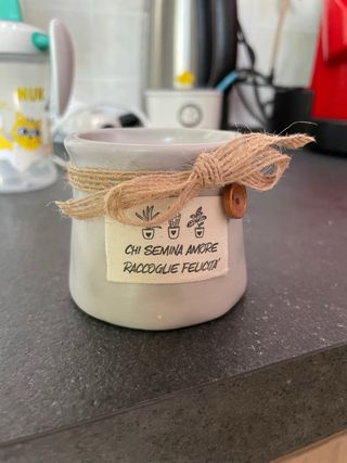 Candela profumata in ceramica