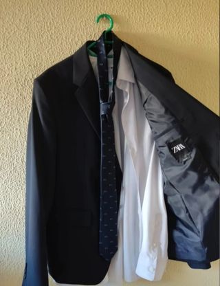 Traje ZARA Juvenil- Azul marino