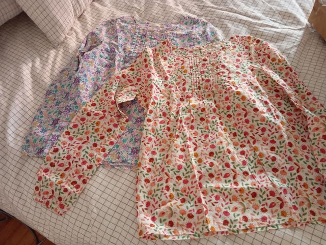 2 Camisas niña 140-152 flores