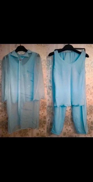 Completo vintage azzurro cerimonia