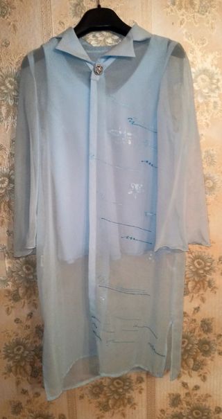 Completo vintage azzurro cerimonia