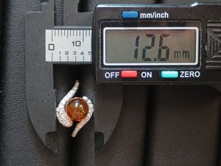 Anillo ámbar con mosquito 8mm
