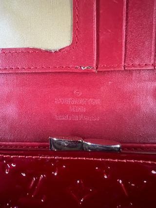 Portafoglio Louis Vuitton rosso