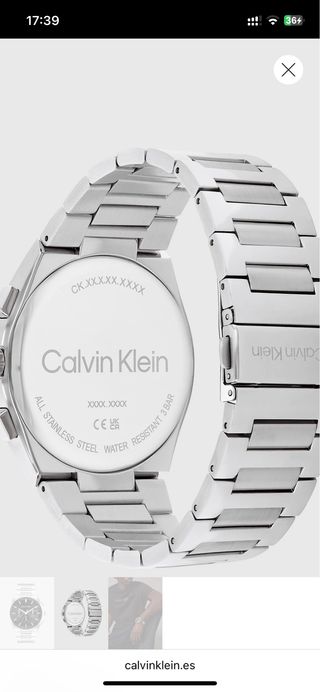 Reloj Calvin Klein - Acero inoxidable
