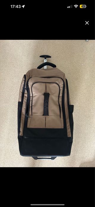 Maleta militar beige-negra