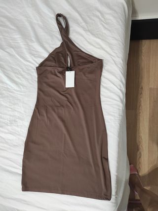 Vestido marrón H&M talla S Nuevo con eti