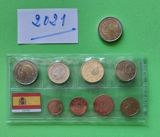 Euros España 2021: 8 monedas más 2€ Conmemorativos