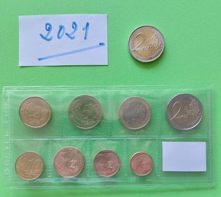 Euros España 2021: 8 monedas más 2€ Conmemorativos