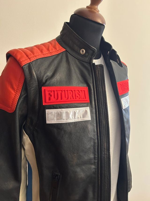 Giacca stile Biker Diesel L-YUJA in pelle size M