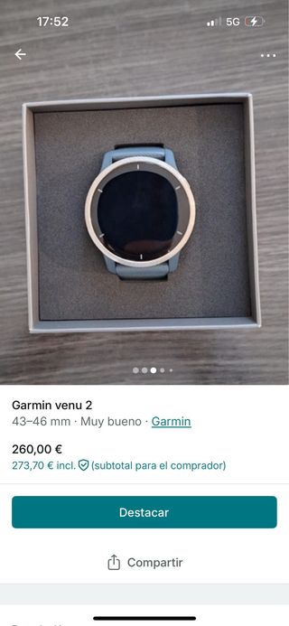 Garmin Venu 2 - 43-46mm - Azul