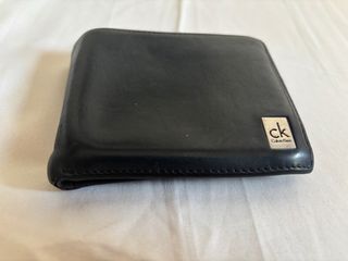 Calvin Klein - Cartera de Cuero Negra
