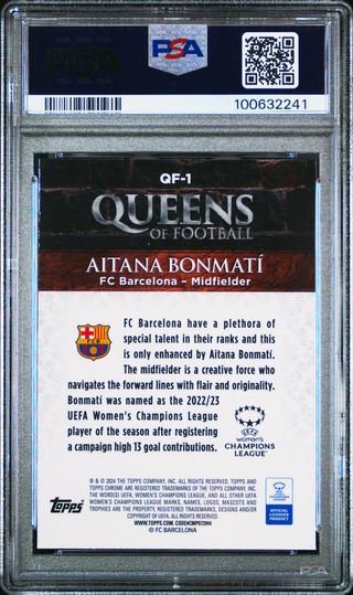Cromo Aitana Bonmati Queen en PSA 10