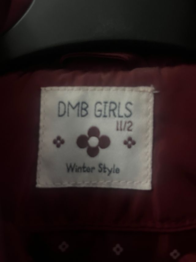 Chaqueta acolchada roja niña