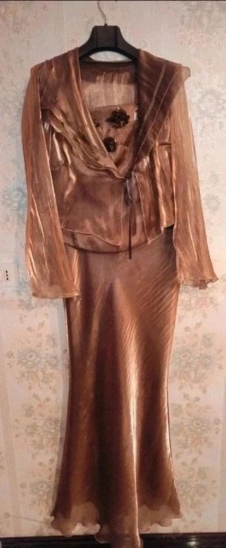 Abito elegante vintage oro