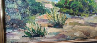 Cuadro paisaje óleo lienzo firmado