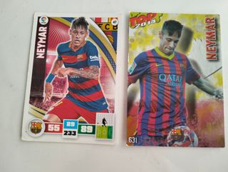 2 cromos Neymar FC Barcelona