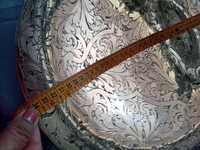 Piatto argentato antico